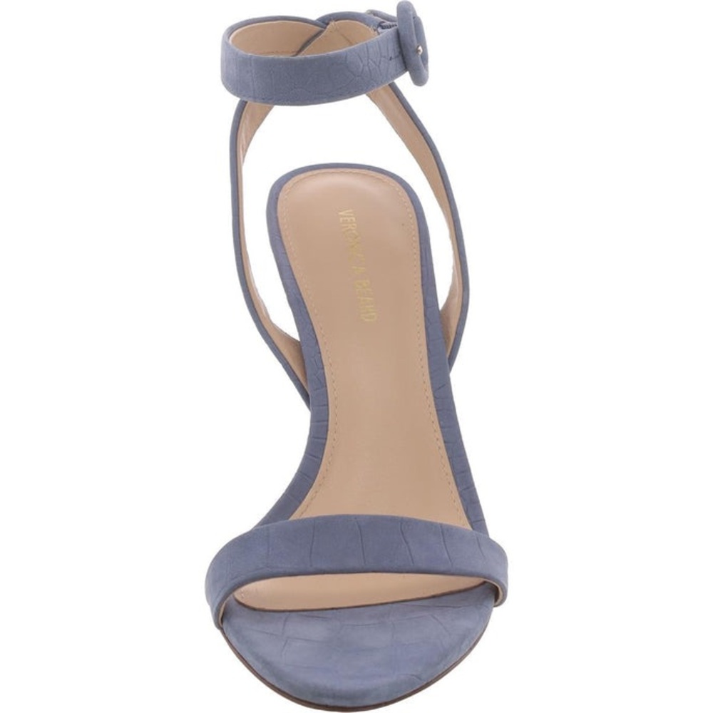 NWOT Veronica Beard Darcelle Sing Heels in Blue Suede Size 8 - Picture 3 of 10